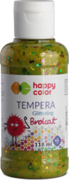 Farba tempera 118ml Happy Color brokatowa 4202-FT HC118