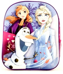 Plecak 3D do przedszkola Frozen Anna Elsa różowy