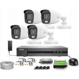 Zestaw do monitoringu 4x TVICAM-B5M-20DL 5Mpx IR20 Dwdr