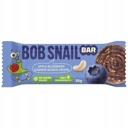 Bob Snail Baton owocowo-orzechowy, jabłko, borówka, nerkowce, chrupki