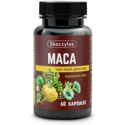 SKOCZYLAS Maca Żeń-szeń Gotu Cola suplement diety 60