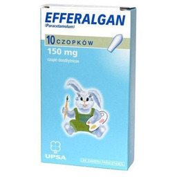 EFFERALGAN 150 mg czopki przeciwgorączkowe, 10 sztuk
