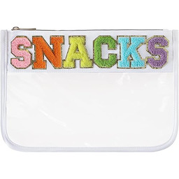 DYSHAYEN Szenilowa przezroczysta torebka na zamek błyskawiczny