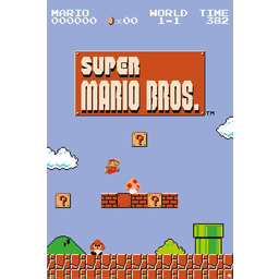 Super Mario Bros Retro World 1-1 - plakat
