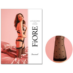 Pończochy do pasa serduszka LOVE BOOSTER 15 DEN