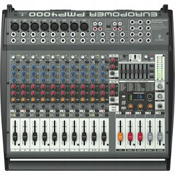 Behringer PMP4000 16-kanałowy powermikser 1600W z procesorem efektów