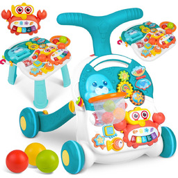 Chodzik, pchacz interaktywny, stolik edukacyjny, tablica 5w1 Ricokids