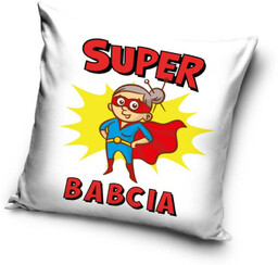 Poszewka na poduszkę Super Babcia super bohaterka hero