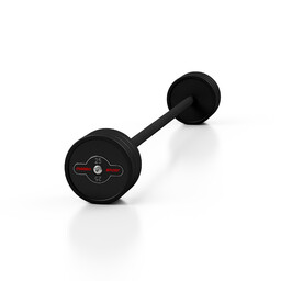 Marbo Sport Sztanga gumowana prosta 25 kg czarny