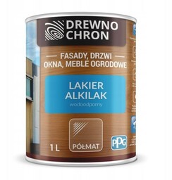 DREWNOCHRON Alkilak lakier wodoodporny półmat 1L