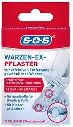 SOS Plastry na kurzajki Warzen-Ex, 24 szt.