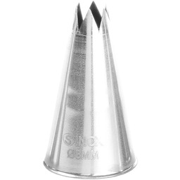 Końcówka tylka gwiazdka do rękawów worków cukierniczych stalowa