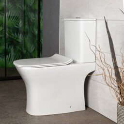 WC kompakt z deską duroplast bezkołnierzowy Kerra Kamet