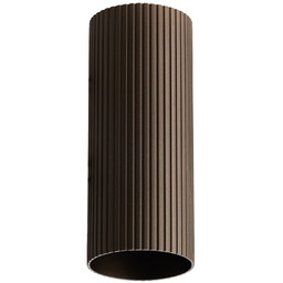 Klosz szklany ryflowany brązowy 30cm AZ6141 z serii