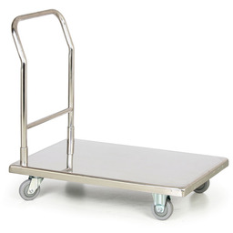 Nierdzewny wózek platformowy, 300 kg, 900x550 mm