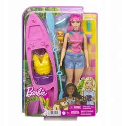 Barbie Daisy na kempingu zestaw lalka kajak