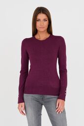 GUESS Bordowy damski cienki sweter, Rozmiar S