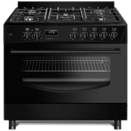 Kuchnia gazowo-elektryczna RAVANSON KWGE-K90 Cheff Modern Czarny