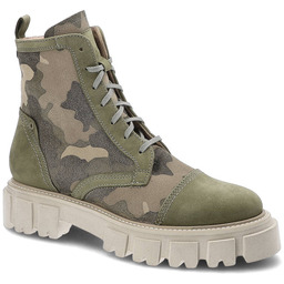 Simen Zielone Botki Modne Buty Damskie