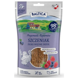 BALTICA Przysmak dla psa Mięsne paski Szczeniak Indyk