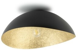 Solaris S lampa sufitowa 1-punktowa czarna/złota 40597