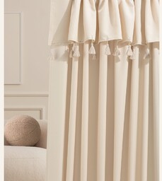 ZASŁONA ASTORIA - KREMOWA 140x250 PRZELOTKA