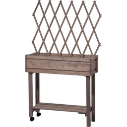 dobar 58188e zwijana grządka z kratką dla roślin