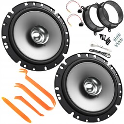 Kenwood Mocne głośniki 165MM Adaptery do Renault Scenic