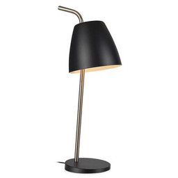 Lampa stołowa SPIN 40 W E27 czarno-srebrna