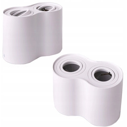 Lampa Sufitowa Led Podwójna Oprawa Natynkowa Halogenowa Tuba