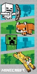 Ręcznik kąpielowy dla dziecka FROTA 100% BAWEŁNA Minecraft