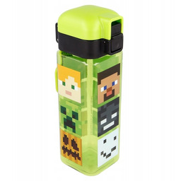 bidon MINECRAFT bezpieczne zamknięcie uchwyt 550ml
