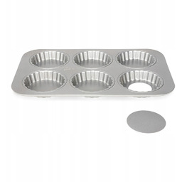 Patisse Mini forma na 6 tartletek 10cm Silvertop