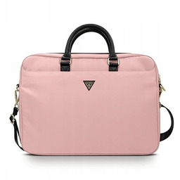Guess Torba GUCB15NTMLLP 16" różowy/pinkNylon Triangle Logo