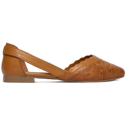 Lasocki Baleriny Damskie Brązowy Lasocki-CEO-RST-KAJA-21 Camel