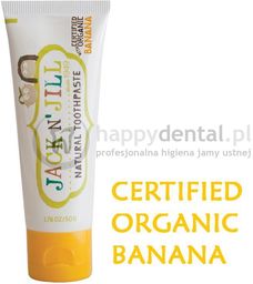JACK-N-JILL organiczny BANAN + Xylitol 50g - naturalna