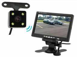 Bezprzewodowa Kamera Cofania/Parkowania Dzienno-Nocna + Duży Monitor LCD