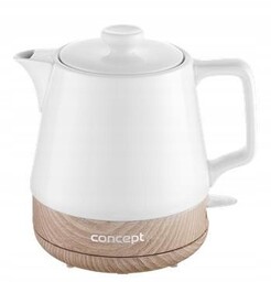 Czajnik elektryczny ceramiczny 1,0 l, biały RK0060