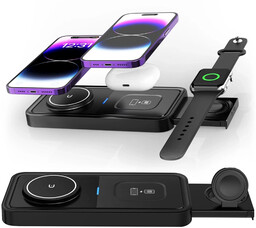 Ładowarka Indukcyjna Alogy Bezprzewodowa Qi PD QC 3.0