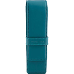 DiLoro Leather Pen Case Pouch Holder for Two