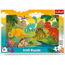 Trefl Dinozaury Puzzle Ramkowe dla Dzieci od 3