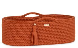 Kosz Mojżesza BOHO bawełniany Handmade z materacykiem -