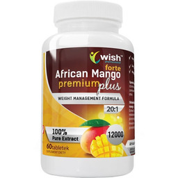 Suplement diety, Wish, African Mango Premium Plus 6000mg,
