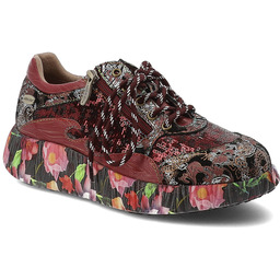 Laura Vita Czerwone Sneakersy Stylowe Obuwie Damskie