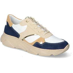 Sneakersy Kampa N561/Z194 Beżowe/Białe/Granat