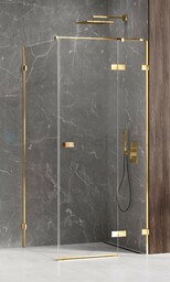 Złota kabina prysznicowa prawa 80x70 EXK-1645 Avexa Gold