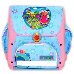 Tornister szkolny dla dziewczynki, bajkowy, jasnoniebieski, Bambino