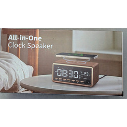 Budzik Led Bluetooth Radio Fm Głośnik Ładowarka Bezprzewodowa