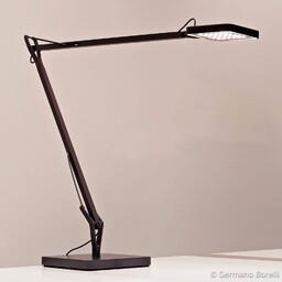 FLOS Lampa stołowa LED KELVIN, czarny, biuro, aluminium,