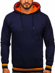 Bluza męska z kapturem granatowa Bolf 145369